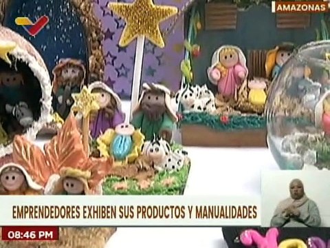 Emprendedores exponen sus productos y manualidades para el pueblo amazonense