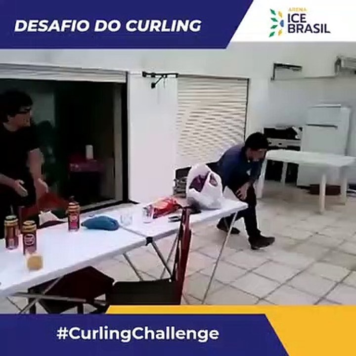 Confederação Brasileira de Desportos no Gelo lança desafio de curling em casa