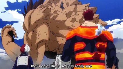 Dabi reveals himself as Toya Todoroki to Shoto and Endeavor - My Hero Academia Season 6 Episode 11