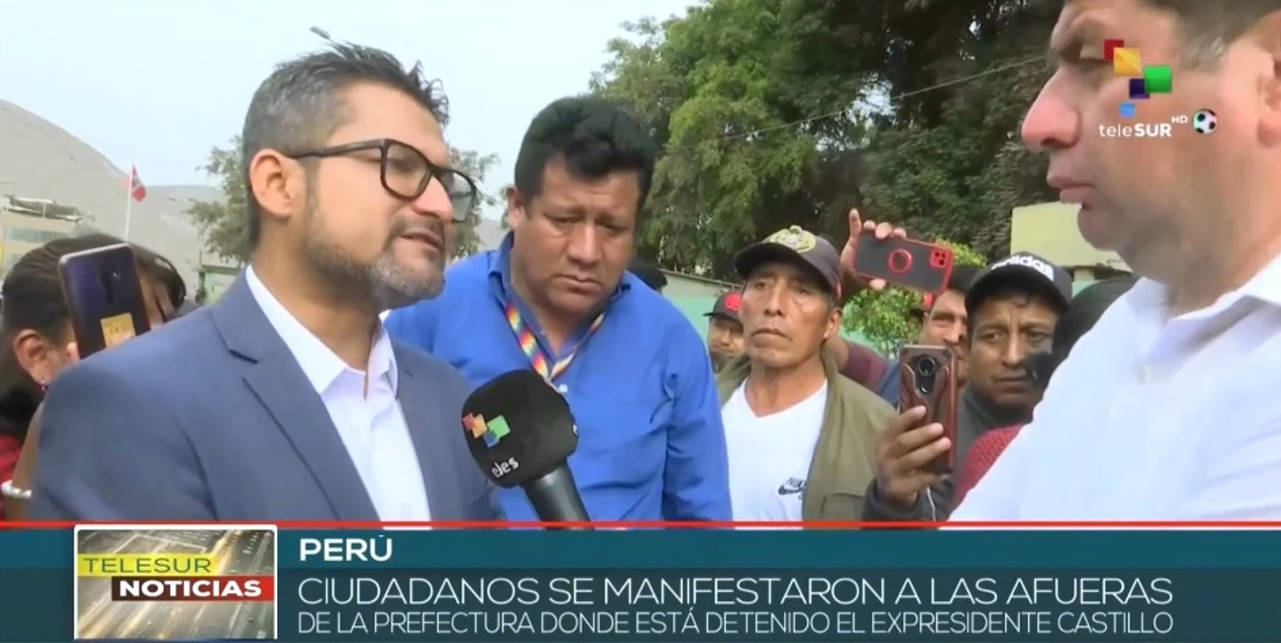 Perú: Ciudadanos de Lima exigen liberación de Pedro Castillo