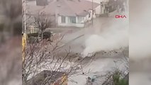 Yozgat'ta iş makinesi doğakgaz borusunu deldi, kentin gazı kesildi
