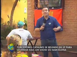Torcedores do Barcelona se reunem em bar para acompanhar final do Mundial
