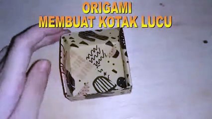 ORIGAMI : " HOW TO MAKE CUTE ORIGAMI BOXES "