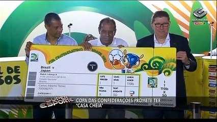 Começou a retirada de ingressos para Copa das Confederações