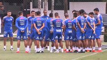 Imagens do treino do Santos desta quinta-feira