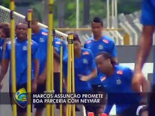 Marcos Assunção promete parceria com Neymar
