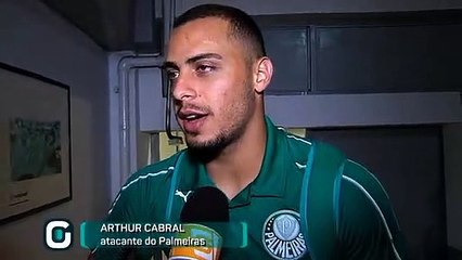 Arthur Cabral fala sobre a goleada do Verdão sobre o Novorizontino