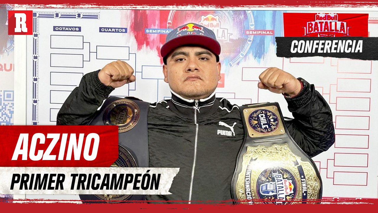 Aczino GANA y se convierte en el primer TRICAMPEÓN de Red Bull Batalla