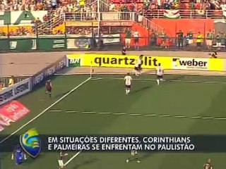 Corinthians e Palmeiras fazem clássico em situações opostas