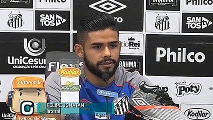 Veja o que disse o santista Felipe Jonatan em entrevista coletiva
