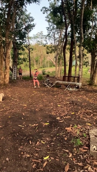 Zip Line Goes Wrong
