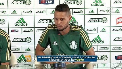 Palmeiras apresenta os laterais Lucas e João Paulo
