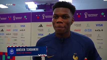 La réaction d'Aurélien Tchouaméni après France - Angleterre I FFF 2022