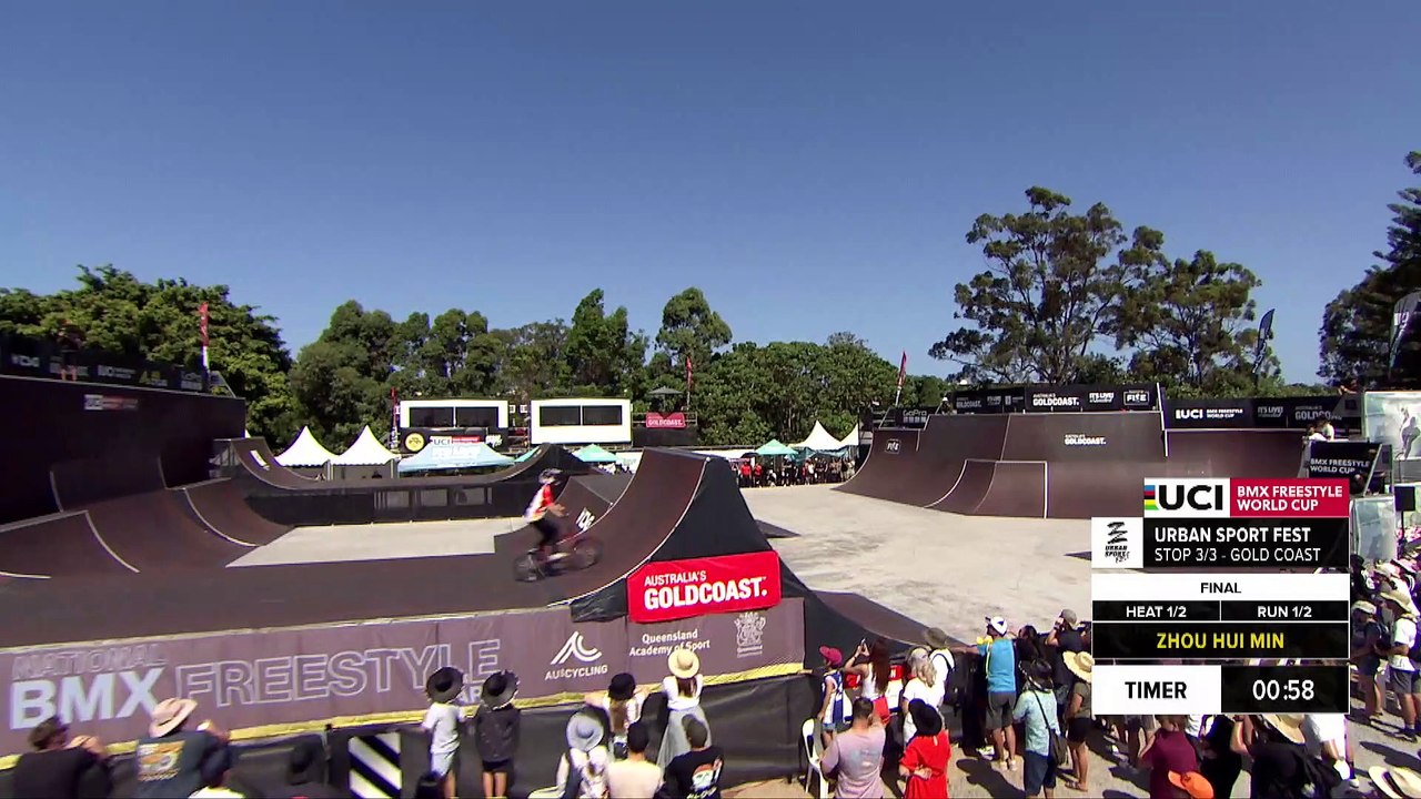 Hui Min Zhou - 2nd place | Women's Final | UCI BMX Freestyle World Cup, Gold Coast