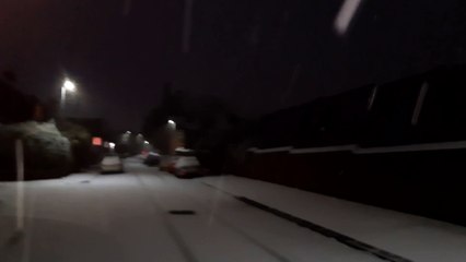 More snow falling in Sheffield