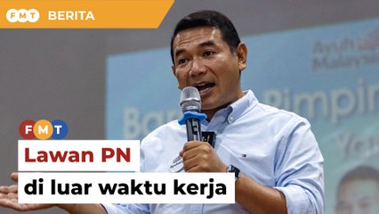 Saya tangkis serangan PN di luar waktu kerja, tegas Rafizi