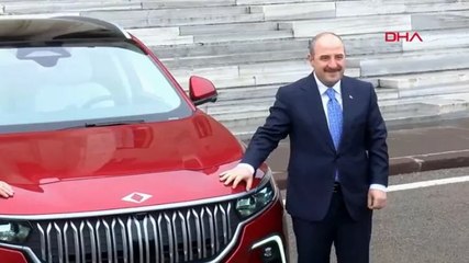 Sanayi ve Teknoloji Bakanı Mustafa Varank, Meclis'e TOGG ile geldi