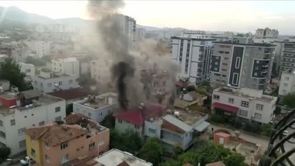 Kozan'da evde çıkan yangın söndürüldü