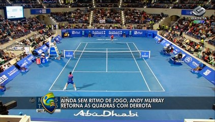 Andy Murray volta às quadras e perde de Tsonga em Abu Dhabi