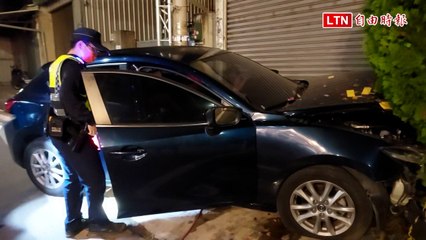 到家前突暴衝撞花圃！ 嘉義68歲男失去生命跡象送醫不治（翻攝畫面）