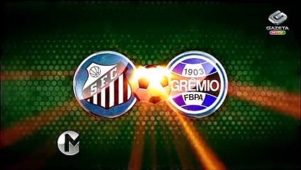 Assista aos gols de Santos e Grêmio na Vila Belmiro