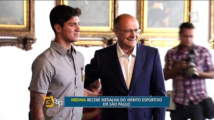 Gabriel Medina é homenageado pelo Governador de São Paulo
