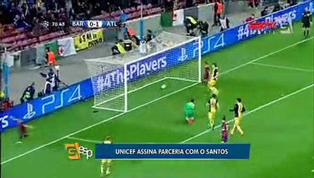 Santos anuncia parceria com Unicef