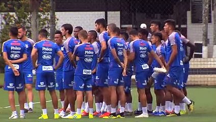 Imagens do treino do Santos desta quarta-feira