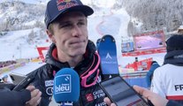Grosse déception pour Clément Noël, qui a enfourché lors de la première manche du slalom à Val d'Isère