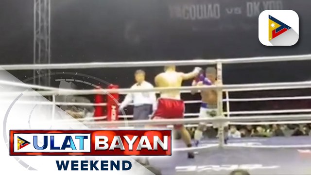 Pambansang kamao Manny Pacquiao, wagi sa kanyang exhibition match kontra South Korean youtuber DK Yoo
