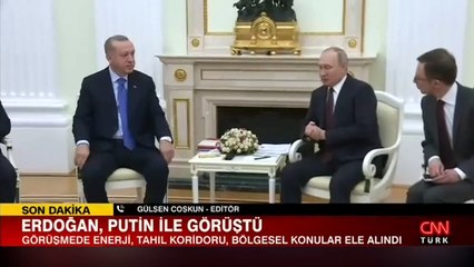 Cumhurbaşkanı Erdoğan, Putin ile görüştü