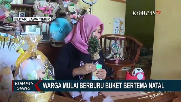 Kebanjiran Pesanan Buket Tema Natal, Pengrajin Buket di Blitar Raup Cuan Hingga Jutaan Rupiah!