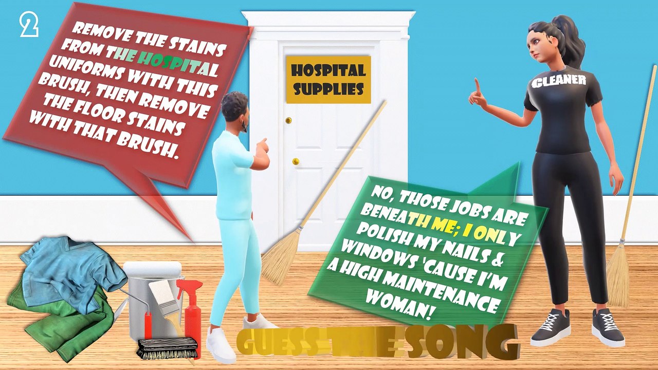 Funny TLC Joke Challenge. Guess the song from the humorous animation!