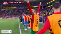 Full time moment Morocco vs Portugal