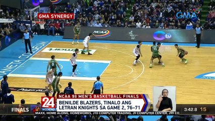 Benilde Blazers, tinalo ang Letran Knights sa Game 2, 76–71 | 24 Oras Weekend