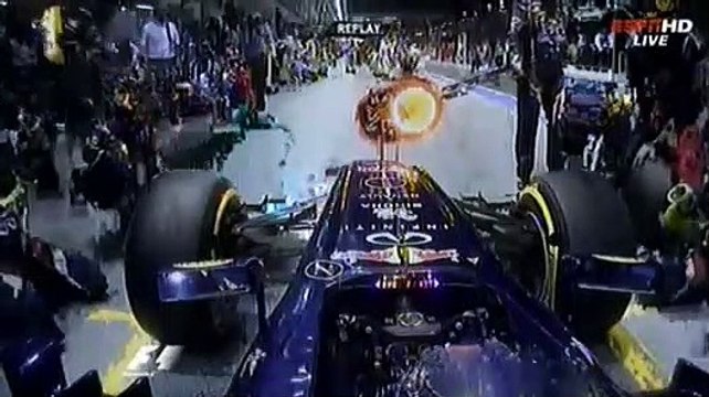 ESPN HD | Formula One 2012 Main Race : Singtel Singapore Grand Prix (P2)