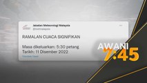 Cuaca | Hujan berterusan di Kelantan, Terengganu hingga Isnin