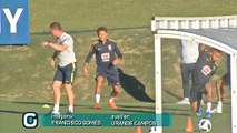 Veja imagens do treino da Seleção na Granja Comary