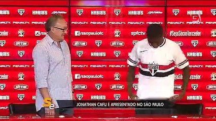 São Paulo apresenta o atacante Jonathan Cafu