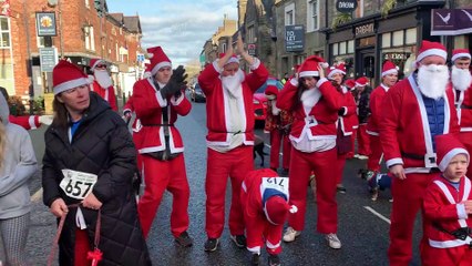 The Garstang Santa Dash turns into a Santa stroll