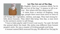 Story in Englis With Urdu  HIndi Translation  | Let The Cat out of The Bag  Stoy - 1