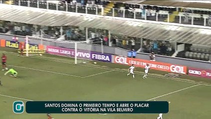 Santos supera o Vitória e diminui distância para o líder Palmeiras