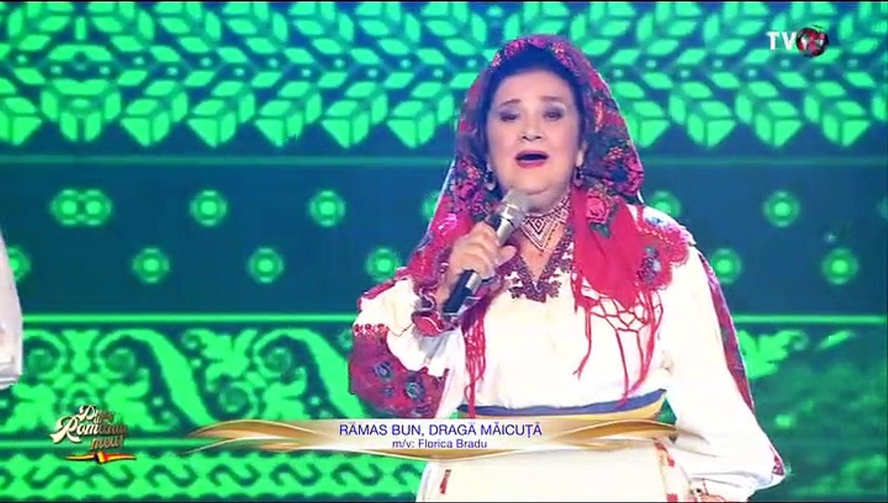 Florica Bradu in cadrul emisiunii „Drag de Romania mea!” - TVR 2 - 27.11.2022