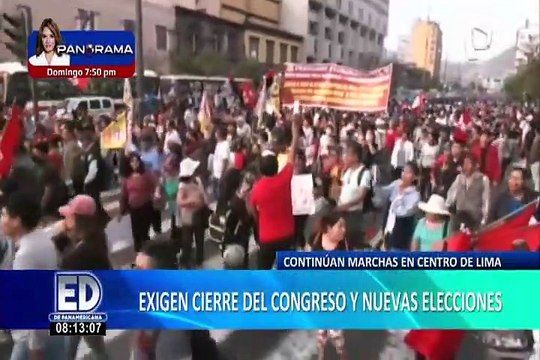 Centro de Lima: manifestantes causaron desmanes para exigir cierre del Congreso y nuevas elecciones