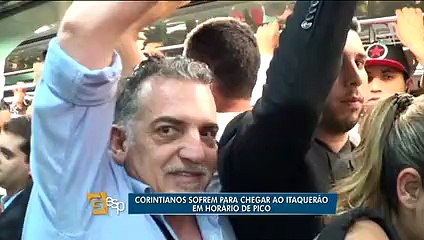 Repórter faz trajeto até a Arena Corinthians com jogo às 19h30