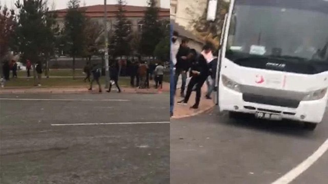 Skandal görüntüler: Onlarca Afganı resmi araçla şehrin göbeğine bıraktılar