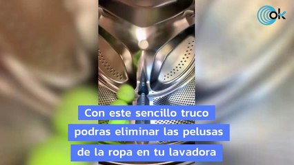 El truco de las pelotas de tenis para quitar las pelusas de la lavadora