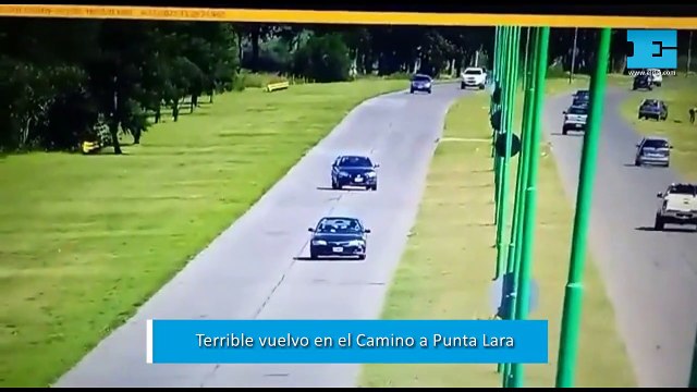 Despistó, se cruzó de carril y volcó en el Camino a Punta Lara