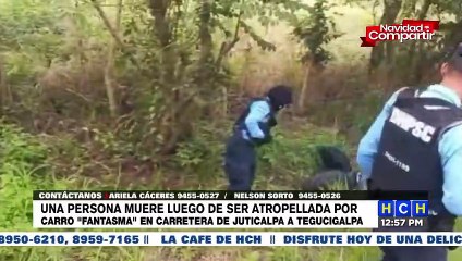 ¡Fatal! Hombre pierde la vida tras ser atropellado en carretera que conduce de Juticalpa a Tegucigalpa
