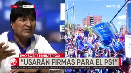 Evo Morales denuncia que varios ministerios usarán registro de visitantes para habilitar al PS-1 